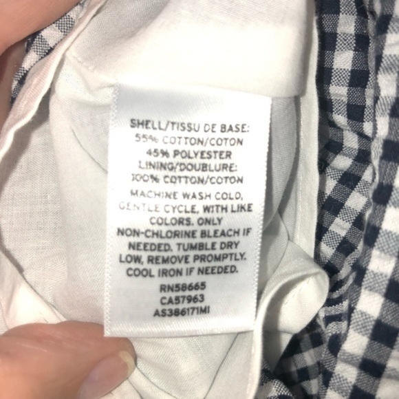 1901 Black & White Fall Gingham Ruffle Wrap Mini Skirt Size 4 - Picture 14 of 15